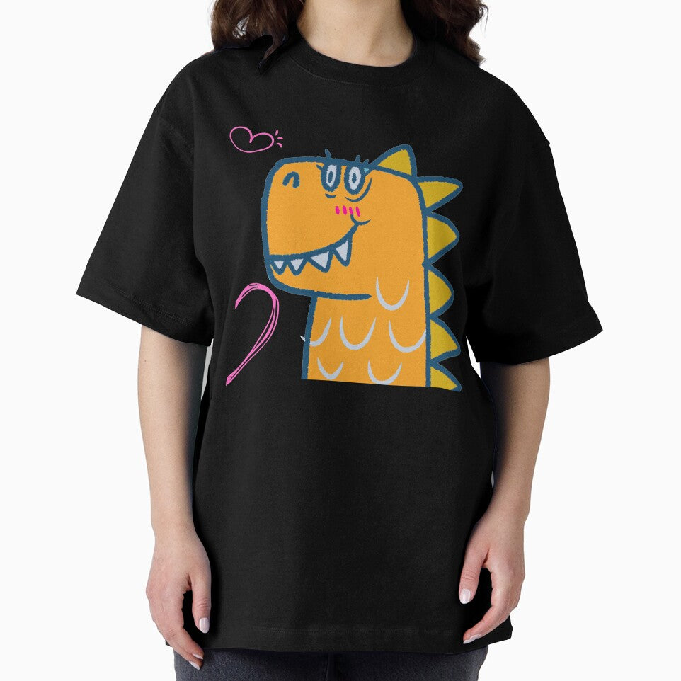 Prehistoric Love – Cool Orange Dino (His Side) by minibrainco
