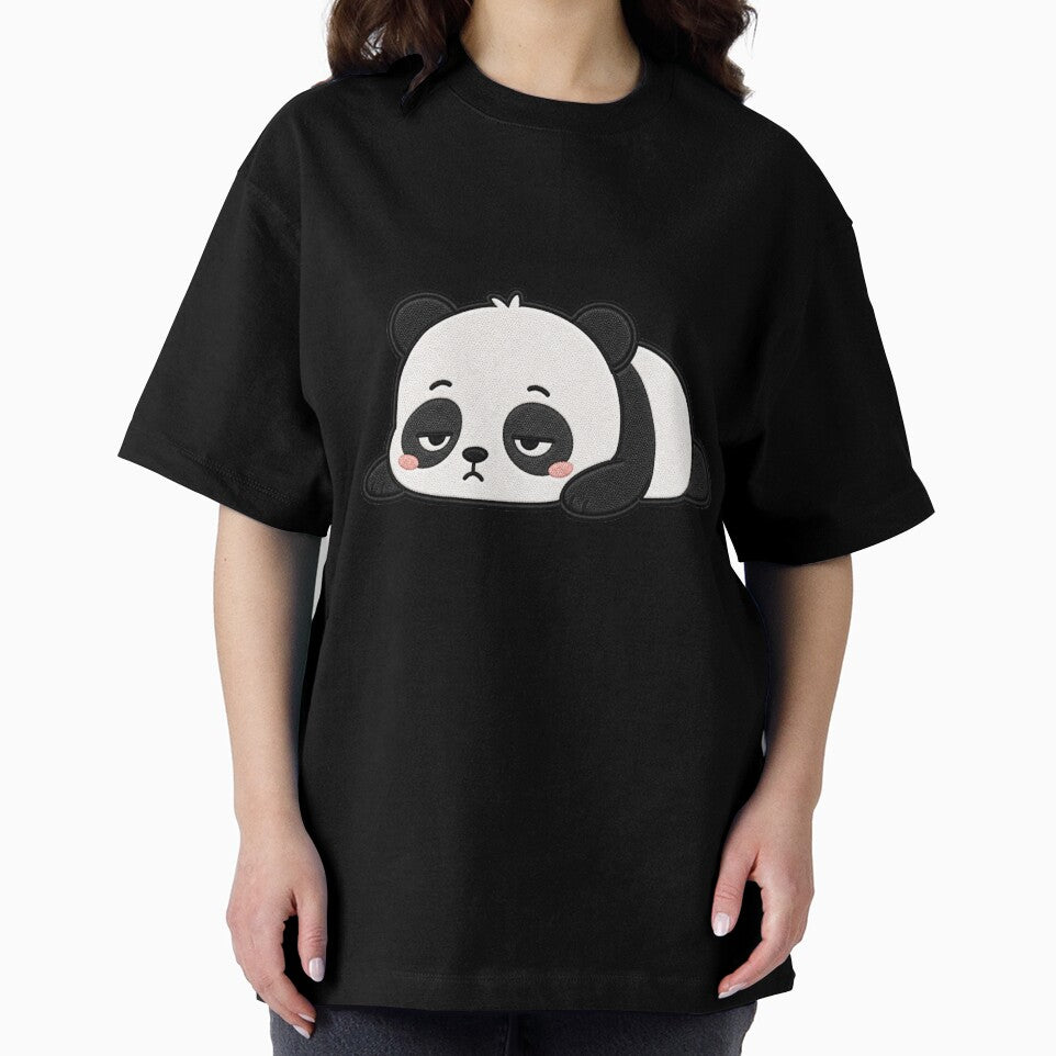 Lazy Panda Kawaii Cute Funny Sleepy Panda Cartoon Sticker by ColorSplash123