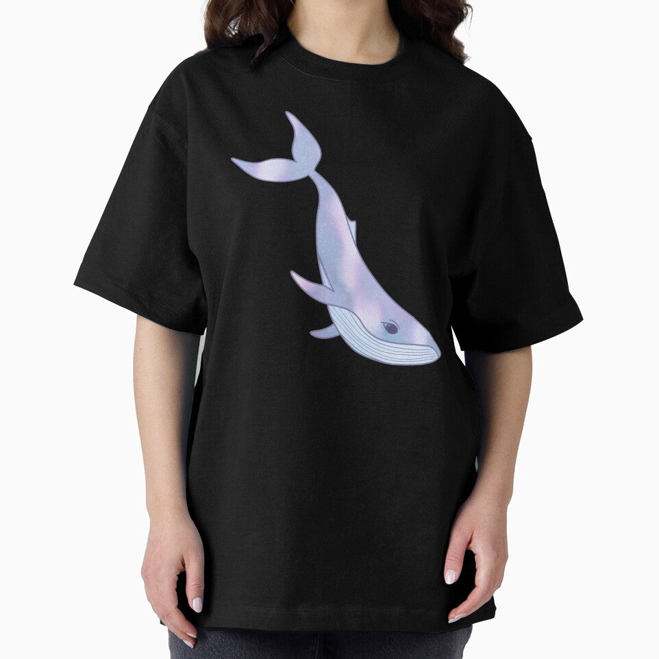 Galaxy Whale Illustration - Dreamy Pastel Ocean Art by ZizoaArt