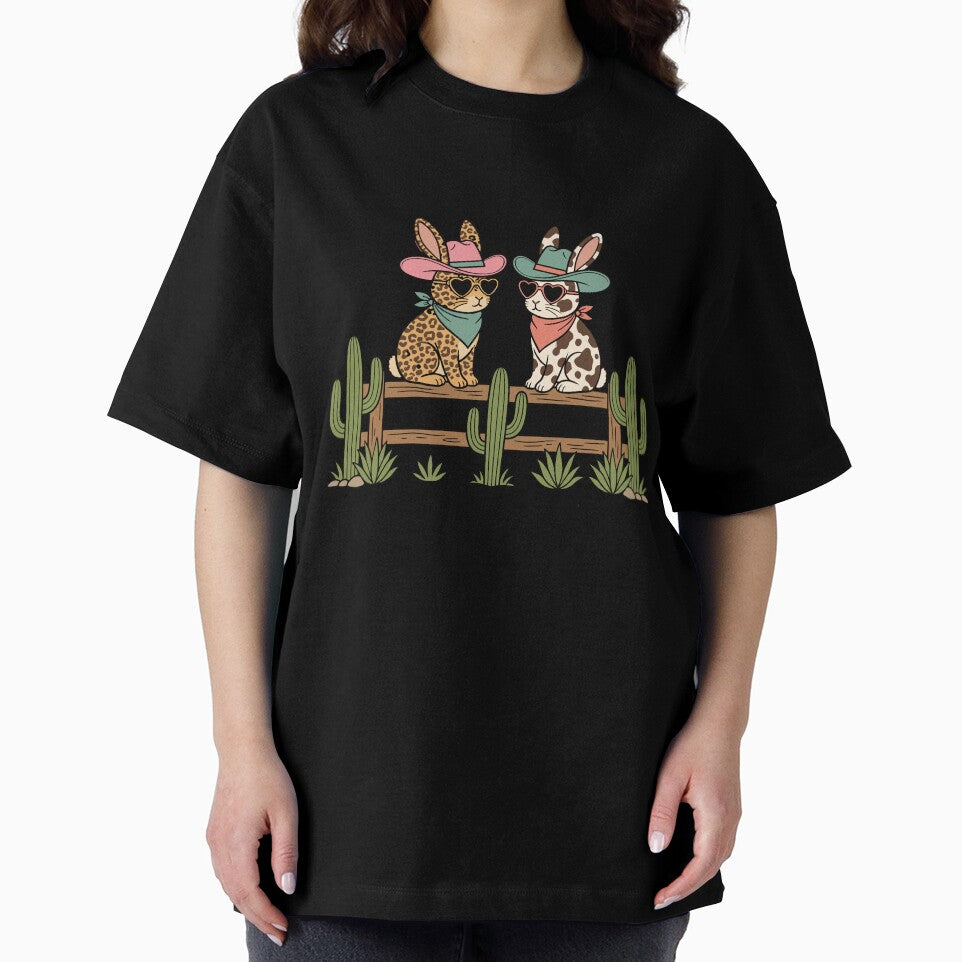 Western Bunny Couple Cowgirl Cowboy by KroghDs