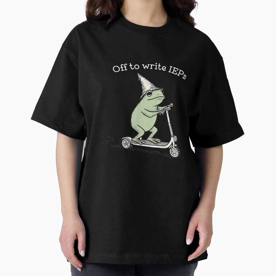 Off to Write IEPs Frog Teacher T-Shirt by SubStudio97