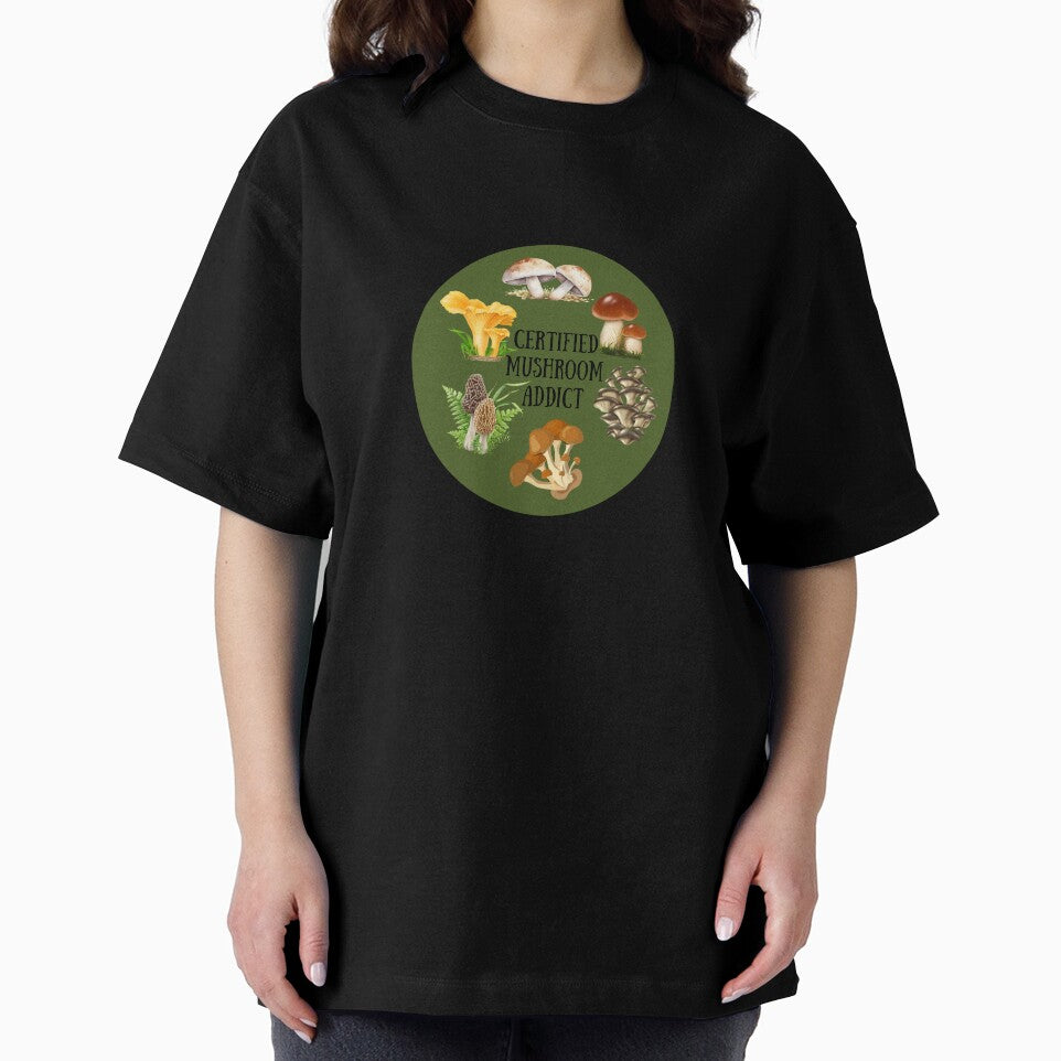 Certified Mushroom Addict – Forest Foraging Fungi Lover Design by Mandarynkashop
