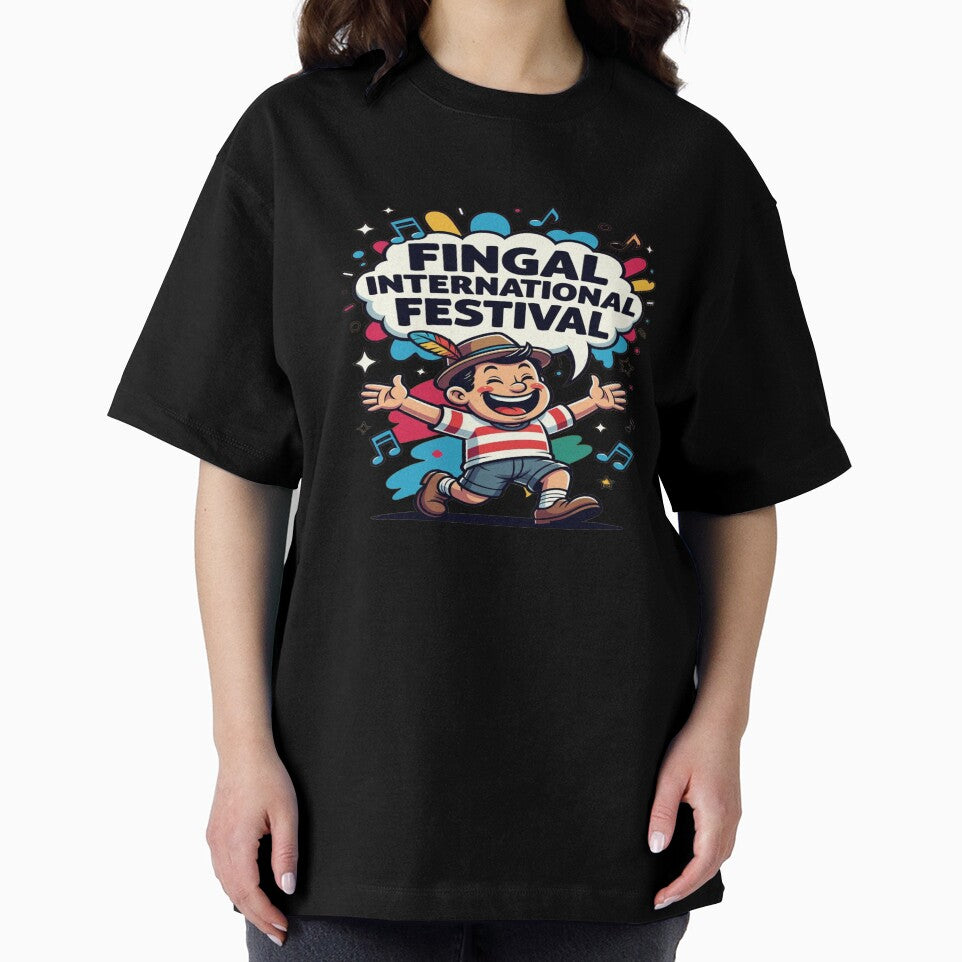 Fingal International Festival Cute Cartoon T-Shirt | Fun Music Festival Graphic | Ireland Festival Sticker Design by Sushikidsntod
