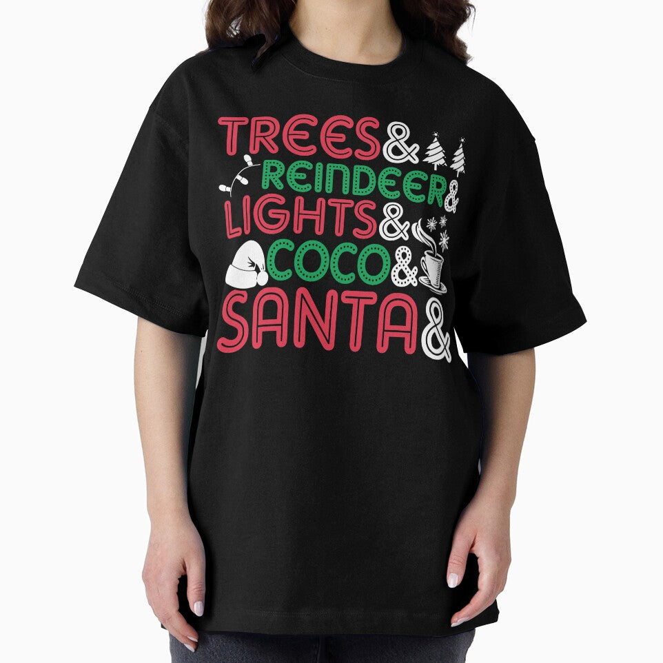 Christmas - Christmas Tree Lights And Santa by UnknownArtistt