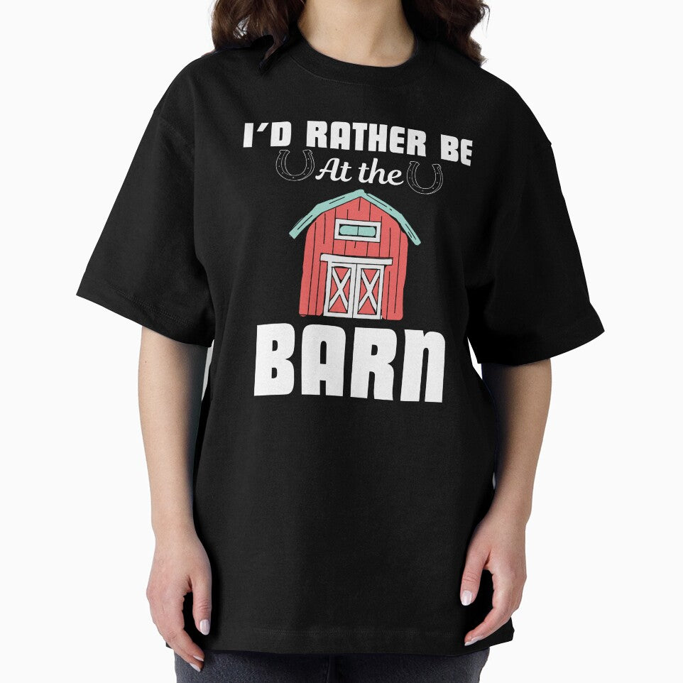 I'd rather be at the barn, funny saying for horse lover, breeder and owner by NBSStore
