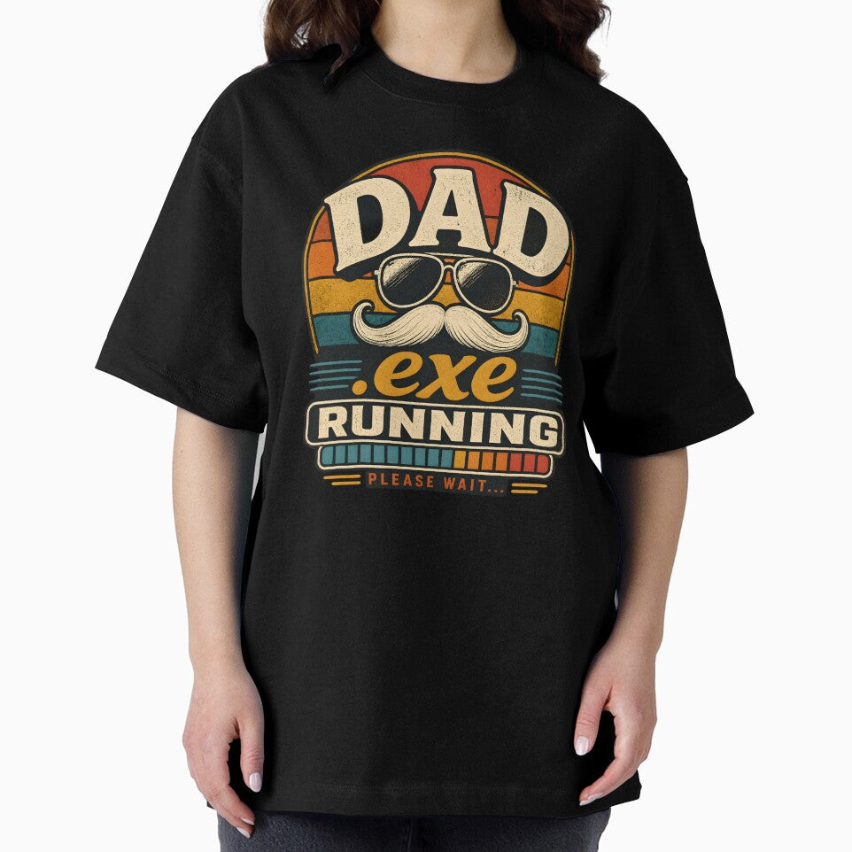 Dad.exe Running Please Wait Funny Retro Vintage Father's Day Gift by BarLizaStudio