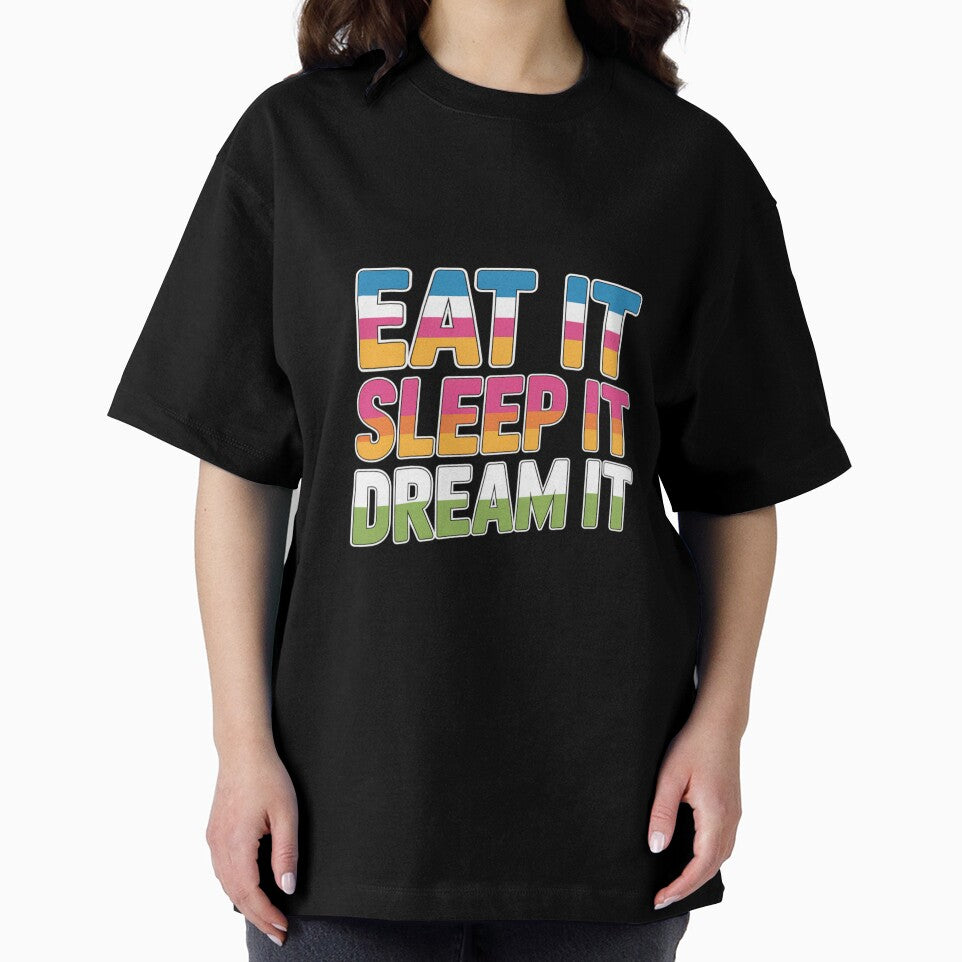 Eat It, Sleep It, Dream It Wavy Text Design by Peter Stawicki