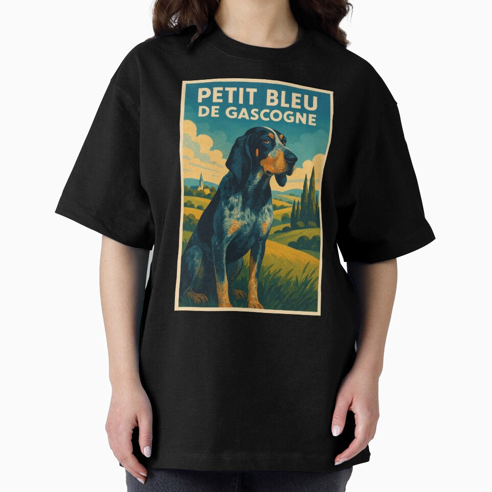 Petit Bleu de Gascogne Hound Art by Flying Doggo