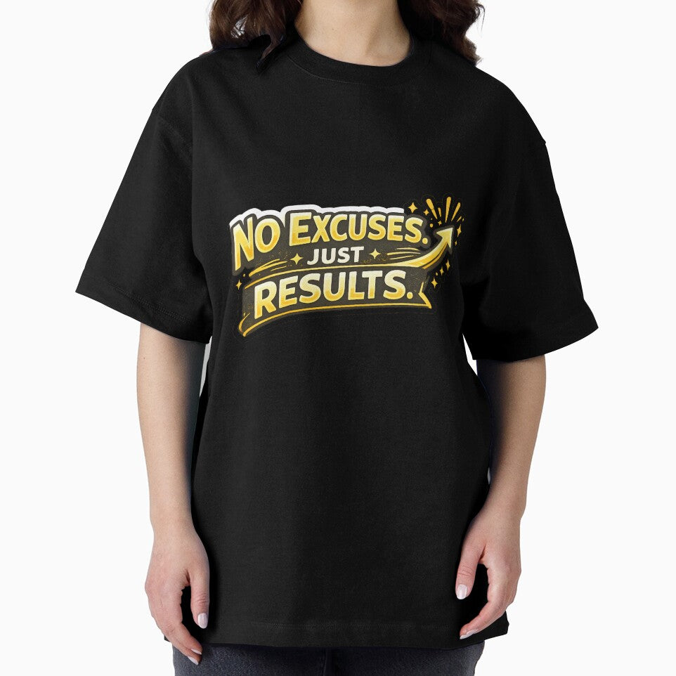 No Excuses Just Results Sticker by StickoStore