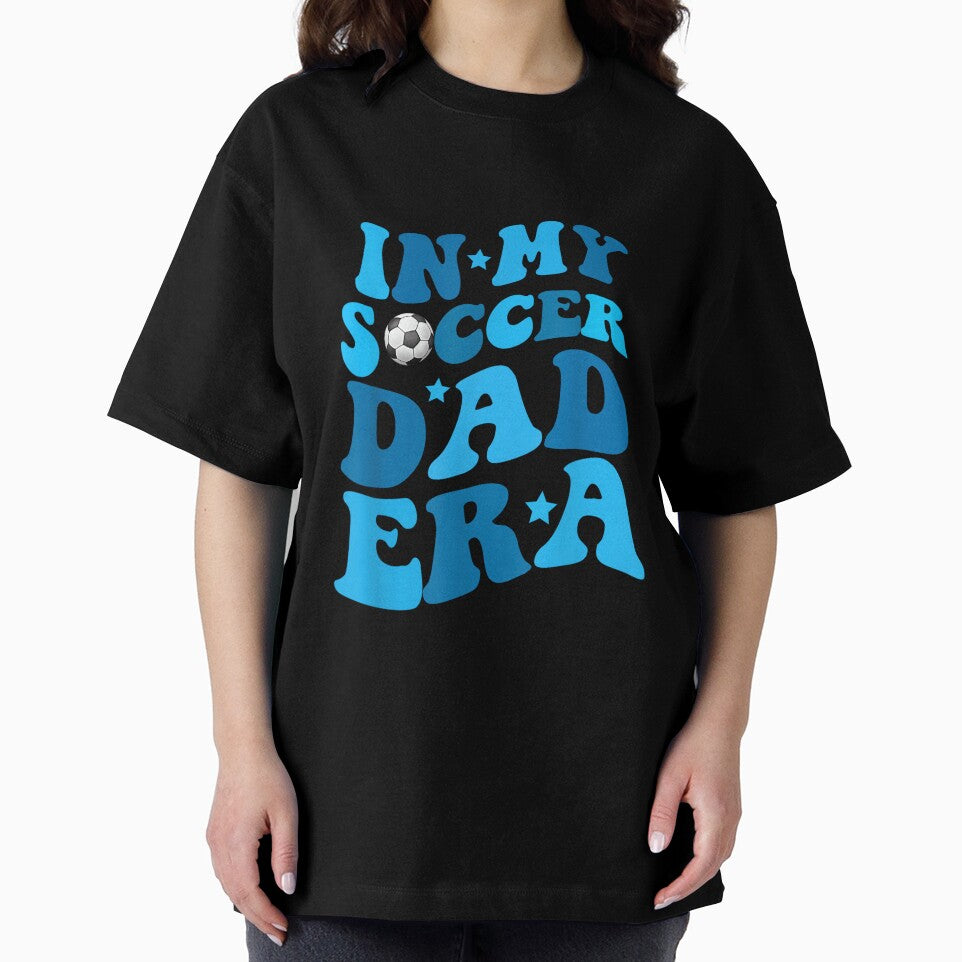 Funny in My Soccer Dad Era Father Boy Groovy Retro Player by HazelWCagle