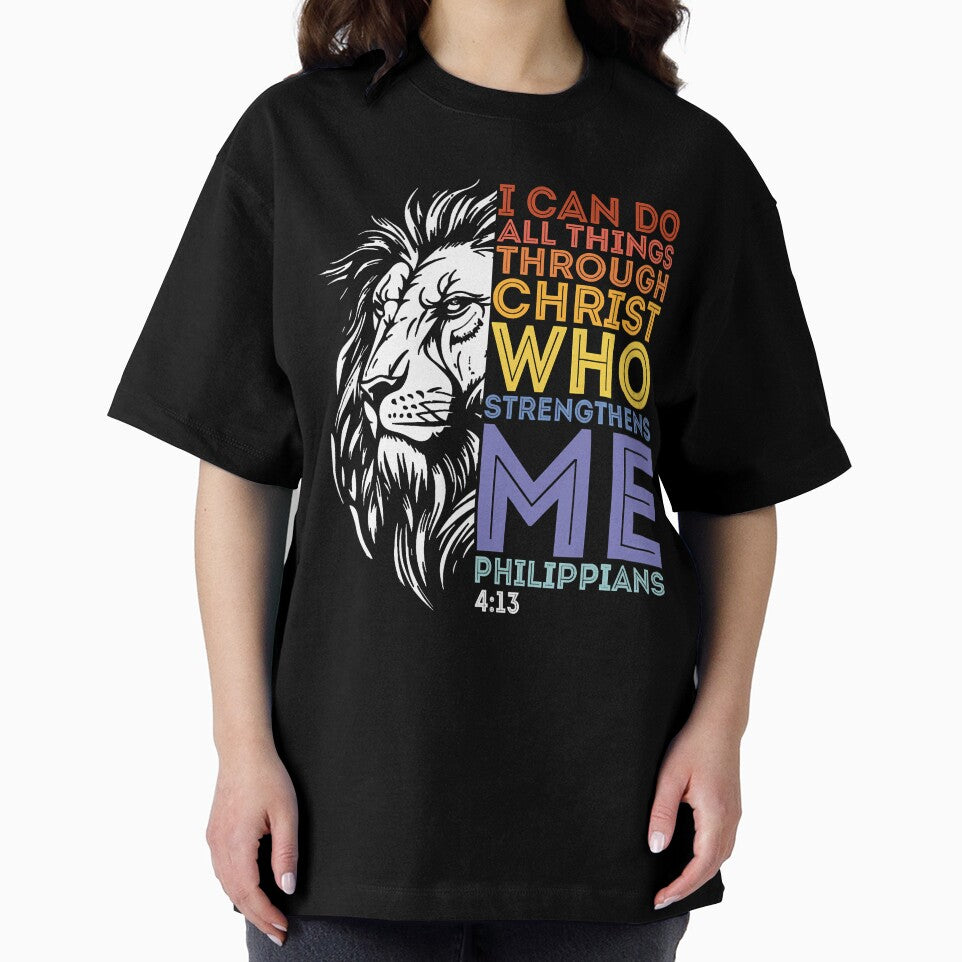 I Can Do All Things Through Christ Christian Lion Faith by MarianMartha