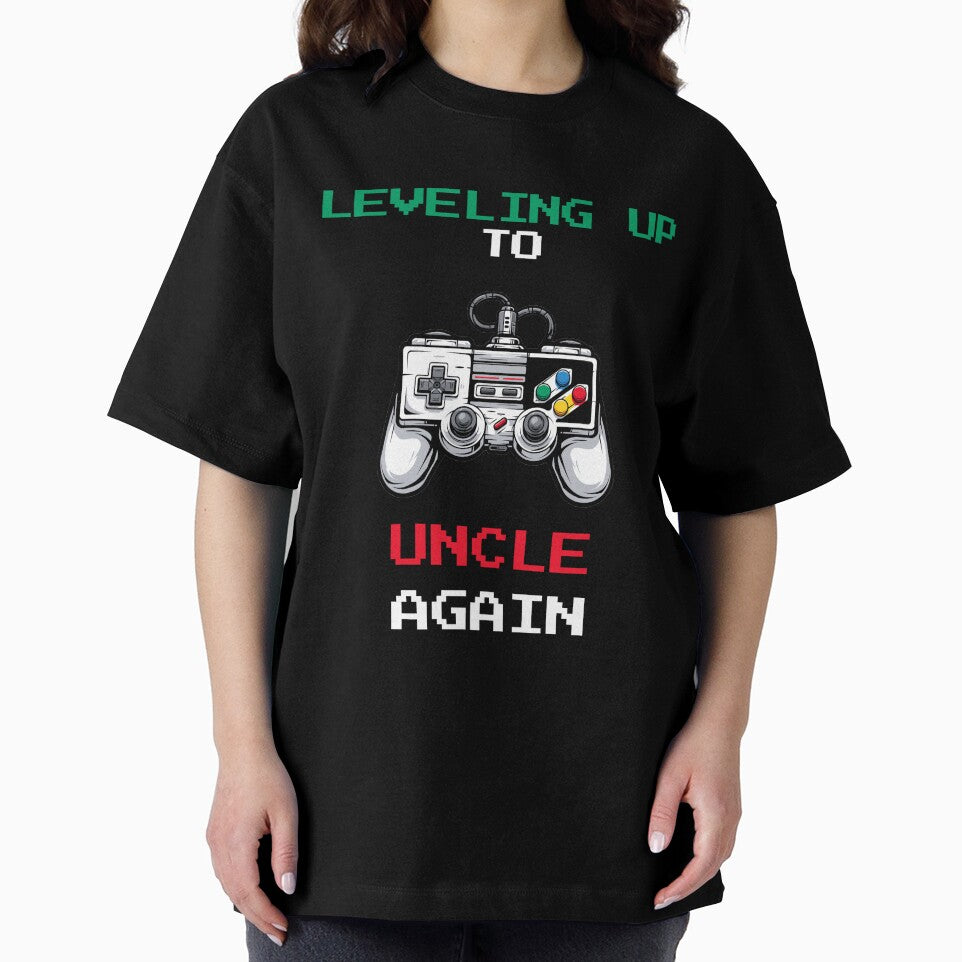 Leveling Up To Uncle Again Funny Retro Gamer Announcement by VectorForge