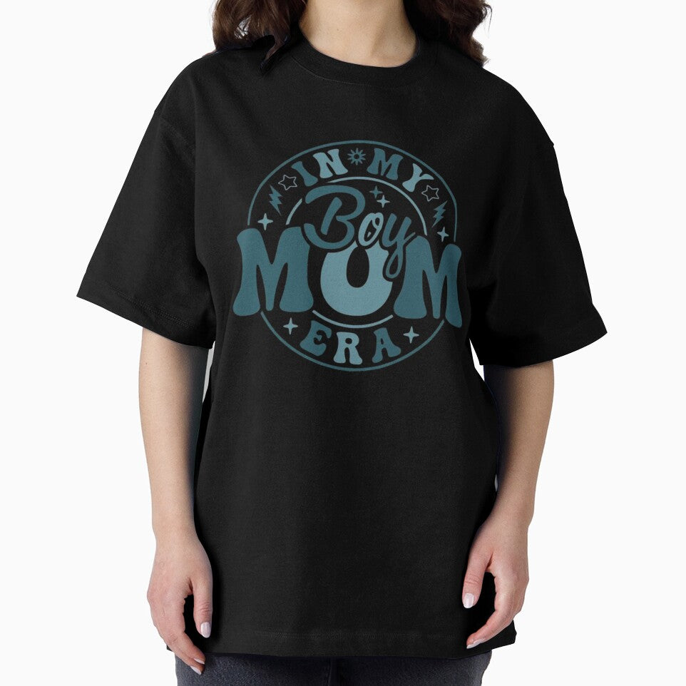 In My Boy Mom Era Retro Groovy Typography by Siriusvibes