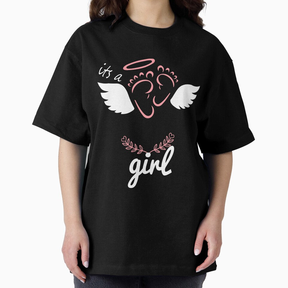mom pregnancy waiting a girl baby tshirt by Amirebdesign