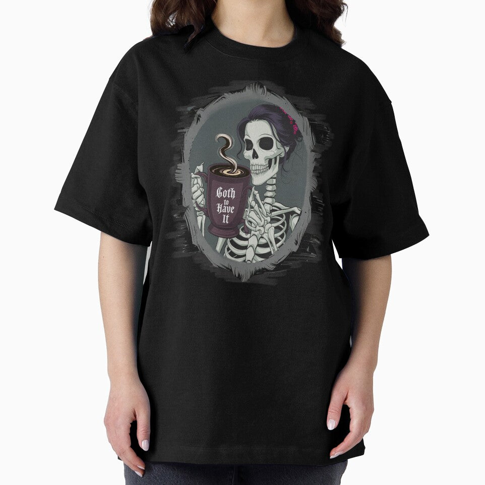 Goth Skeleton Coffee Lover by Cute & Sassy Custom Gifting Boutiques