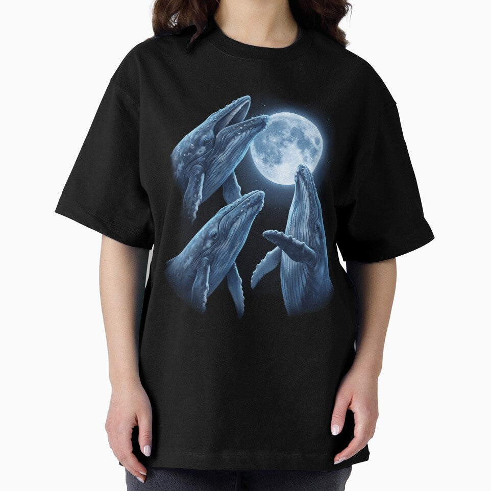 Whale Howling Moon Art Animal Lover by TerryConnells