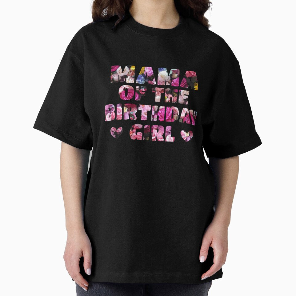 Mama of the Birthday Girl - Flowers in words by ArtOneDesign