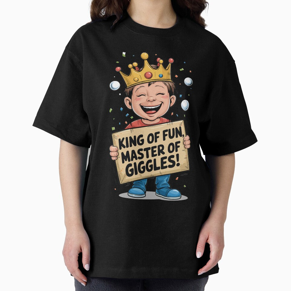 King of Fun, Master of Giggles - Funny Kids Design by MolonasDesigns