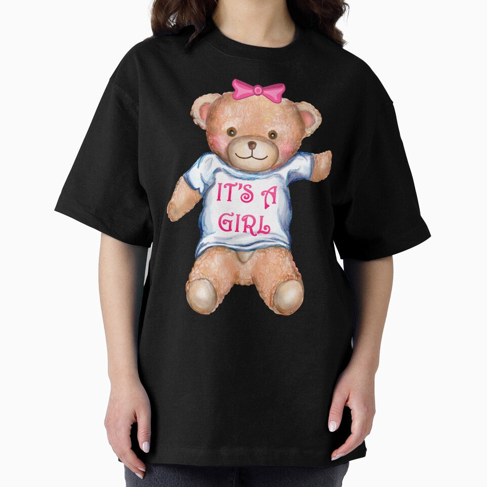 It's A Girl Teddy Bear Stuffed Animal by Deborah Camp