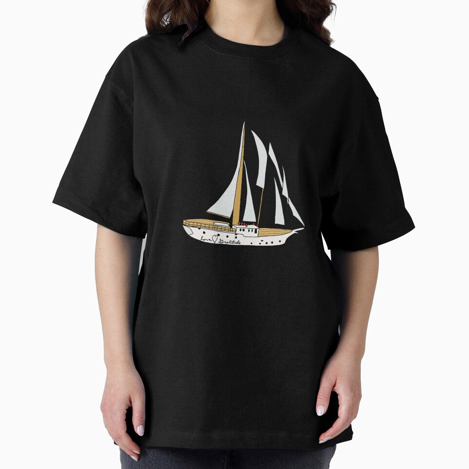 Love & Gratitude Sailboat by MandiniArt