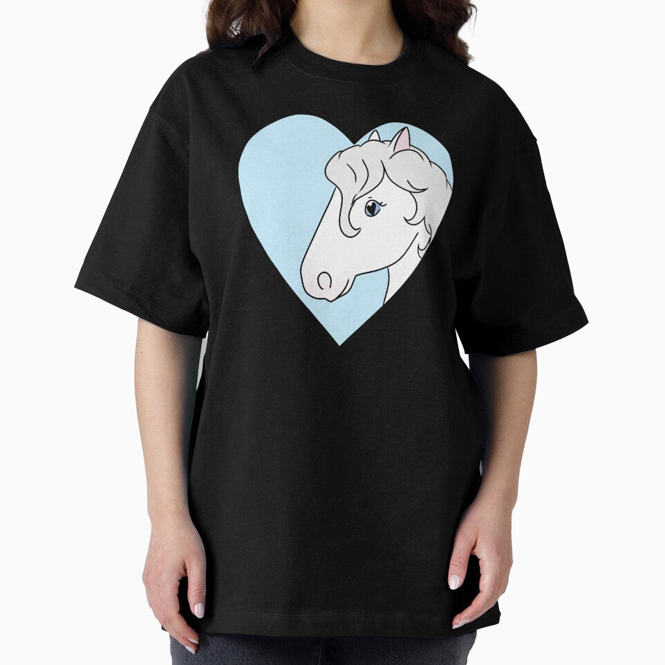 Cute White Horse Heart by HugSomeNettles