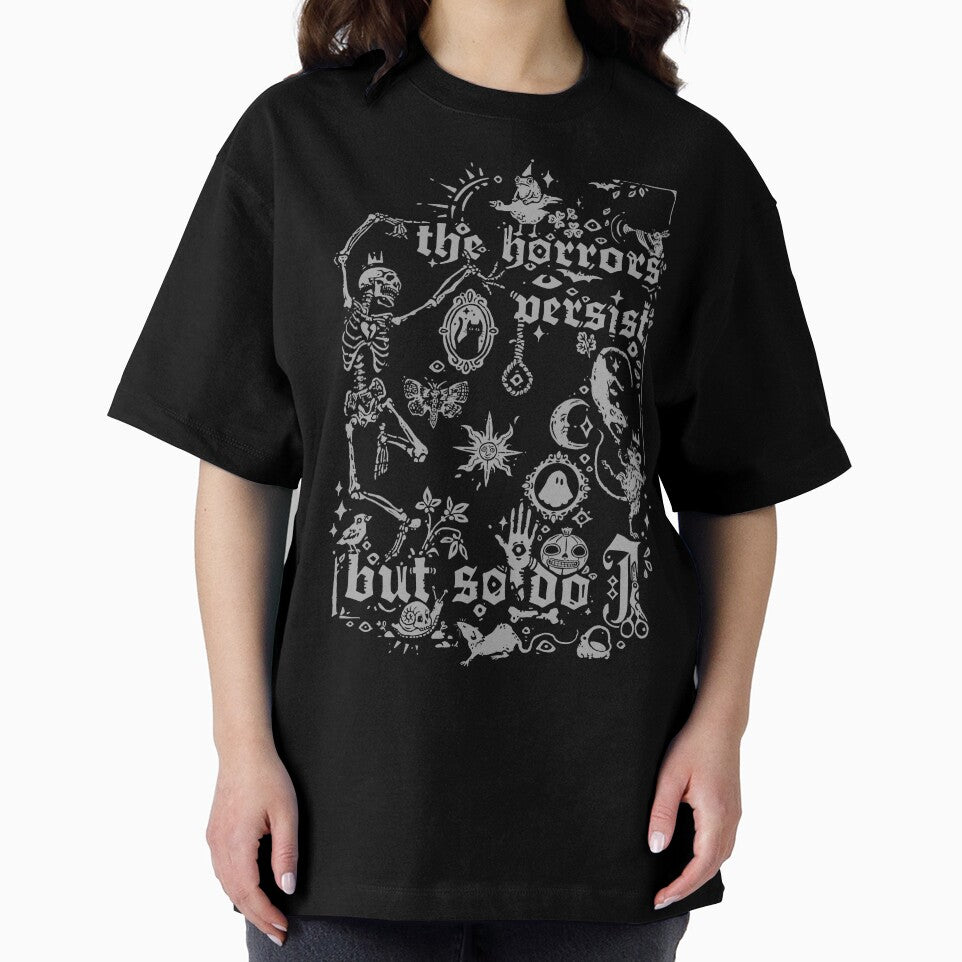 The horrors persist, but so do I | Danse Macabre Vintage Skeleton by keyvei