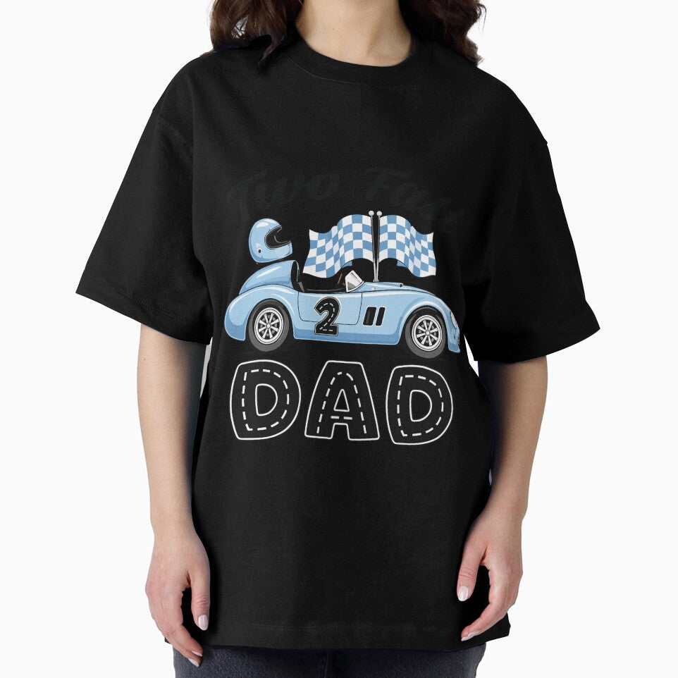 Two Fast Dad Racing Birthday Party Funny Race Car Dad Design by kiralynstration