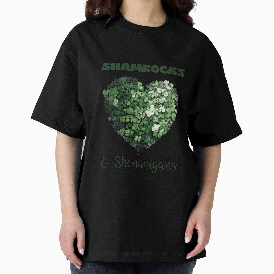Shamrocks and Shenanigans with clover heart by Deedy  Studio