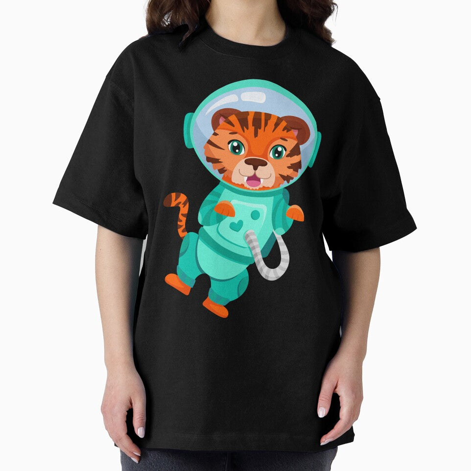 Cute Tiger, Astronaut Tiger Space Tiger Tee for Men Women kids by Waleedw