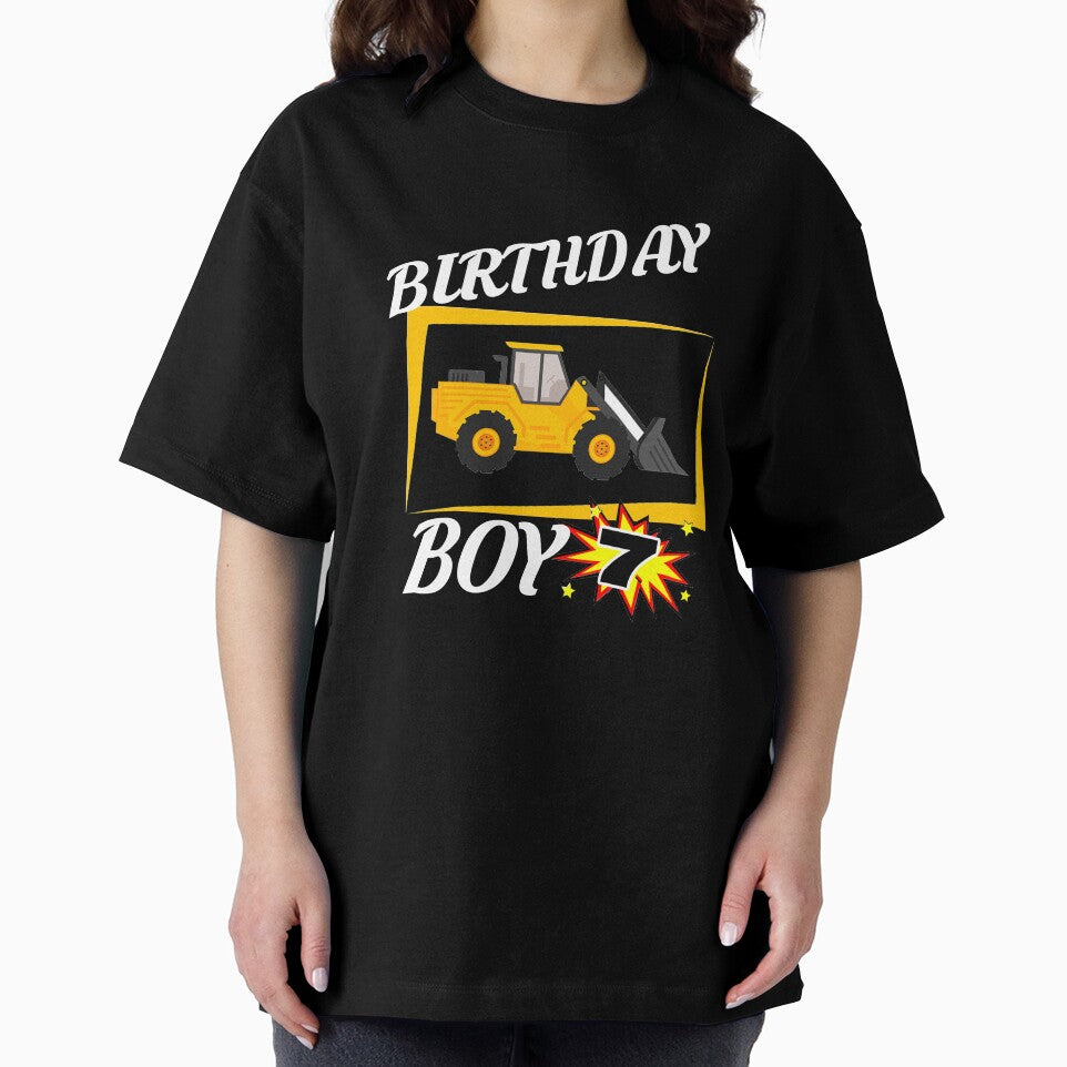 7 Years Old Birthday Design Bulldozer GifDesign by drwigglebutts