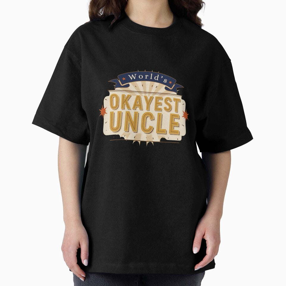 World’s Okayest Uncle Funny Uncle Gift Design by GiftLore Studio
