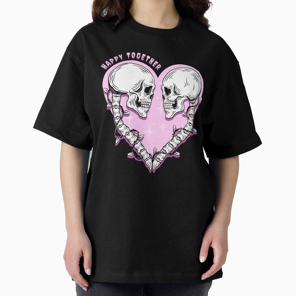 Happy together- Creepy cute skeleton couple by Anxatzi