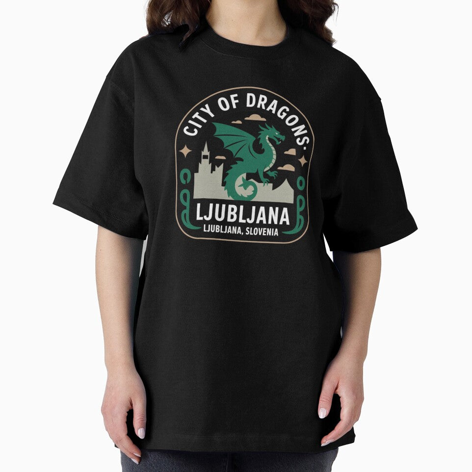 City of Dragons – Ljubljana Slovenia Vintage Sticker by Timeless Design