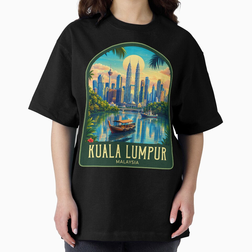 Kuala Lumpur Vintage Travel Illustration by HomeLivingCo