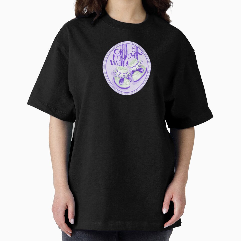 “On My Way - 5 Mths” Purple (Incl. Maternity & Baby Wear) by PawsitiveMum