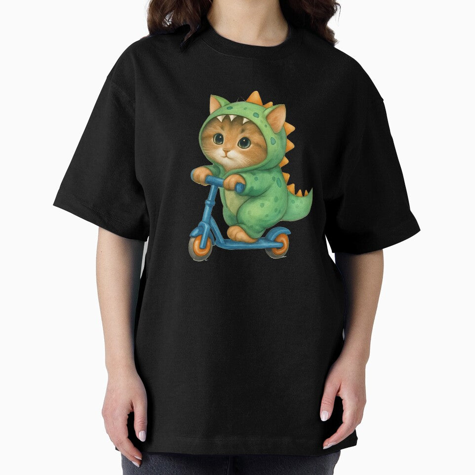 Baby cat in a dinosaur costume by Phanteom
