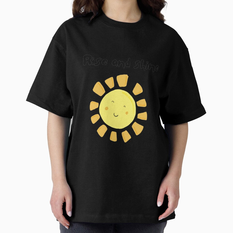 Rise and shine, inspirational life quote and cute sun picture by Sanaura