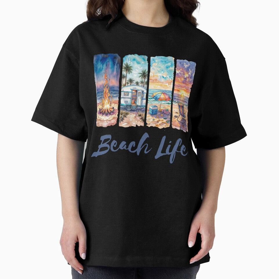 Beach Life Watercolor Coastal Vibes by Abdu  Innovations