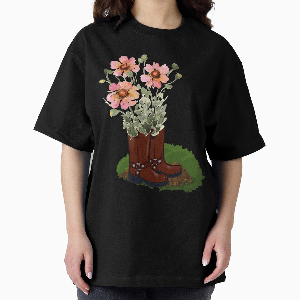 Floral Spring Gardening Boots by GraphicsClub