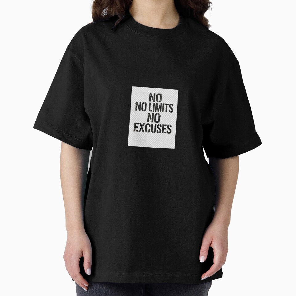 No Limits No Excuses Grunge Tactical Typography Design by DarioTactical