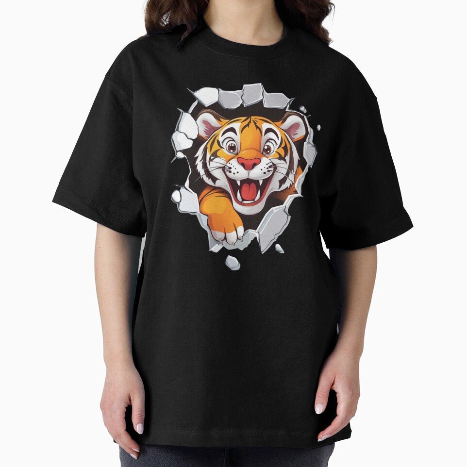 Cute Happy Tiger by NicolasGlowArt