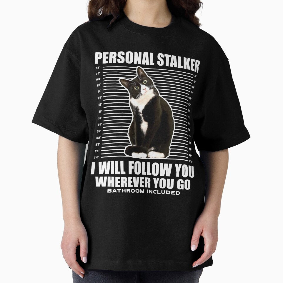 Tuxedo Cat Personal Stalker Funny Cat Kitten Lovers Gift by teest2209