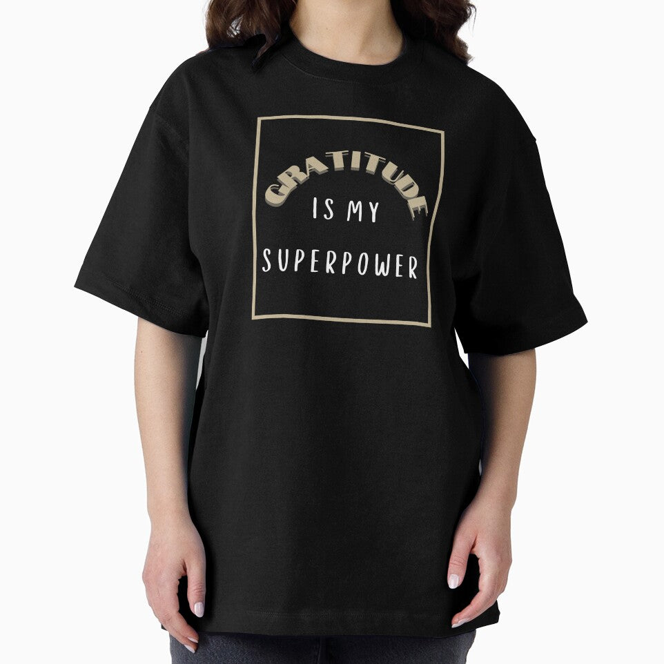 Gratitude Is My Superpower Neutral Boho by NinniSilver