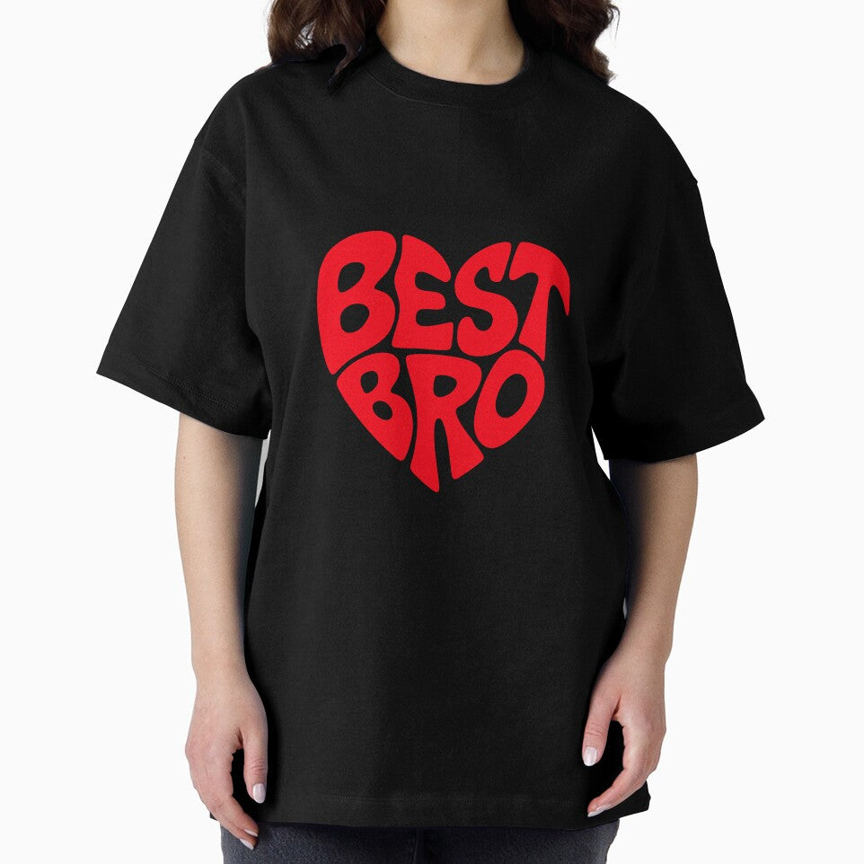 Best Bro Heart Design Cool Brother Gift Sibling Appreciation by w1ckerman