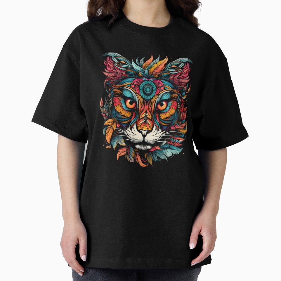 Tiger face art, colorful, tiger lovers no.3 by KAMESUN