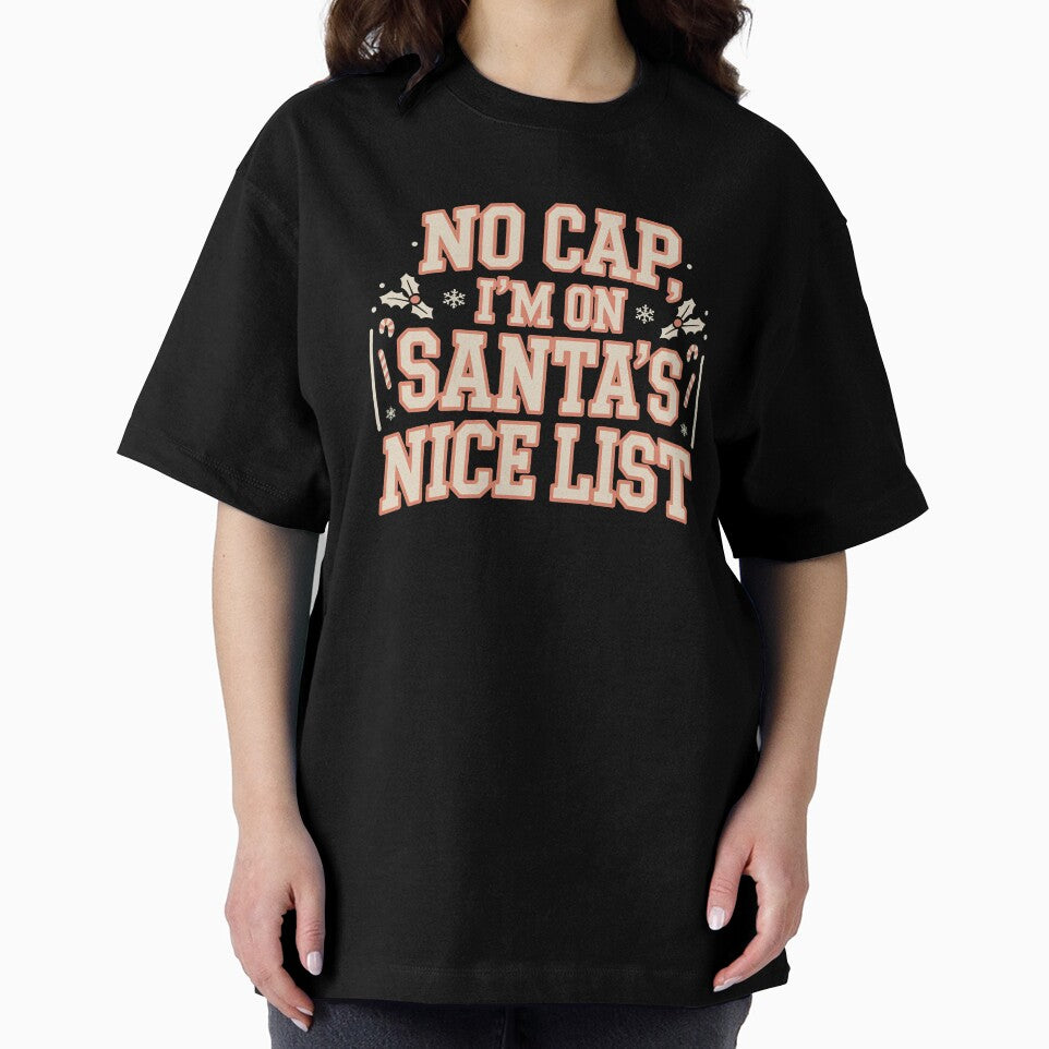 No Cap, I'm on Santa's Nice List, funny Gen Z and gen Alpha Christmas by NoetherSym