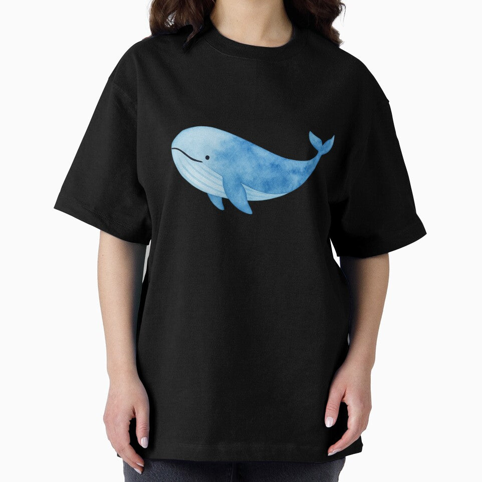 Watercolor Whale – Minimalist Ocean Spirit by Tadeusz1