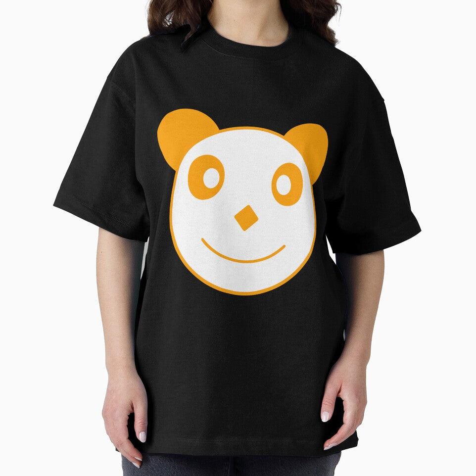 ORANGE PANDA HEAD by vazqpete