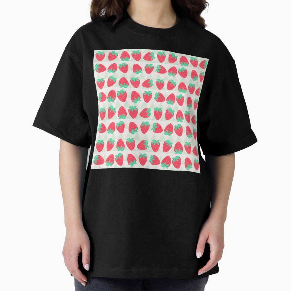 Playful Strawberry Pattern for Kids Clothing by FestivityFinds