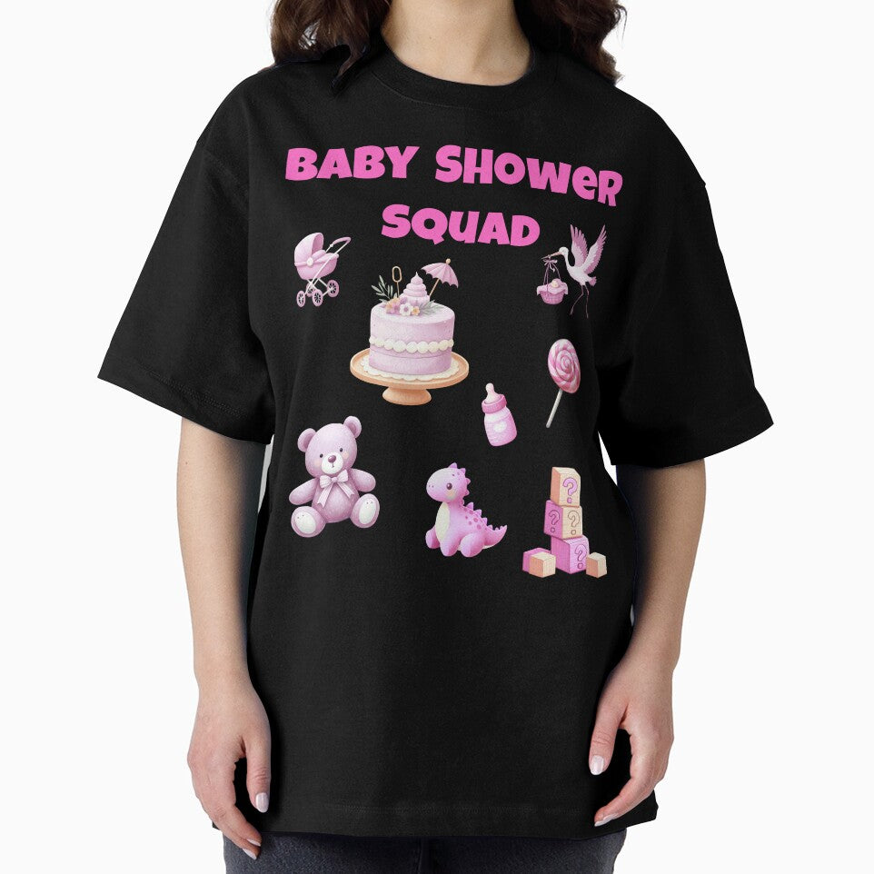 Baby Shower Squad – Pink Baby Girl Party Design by ProDesignByMK